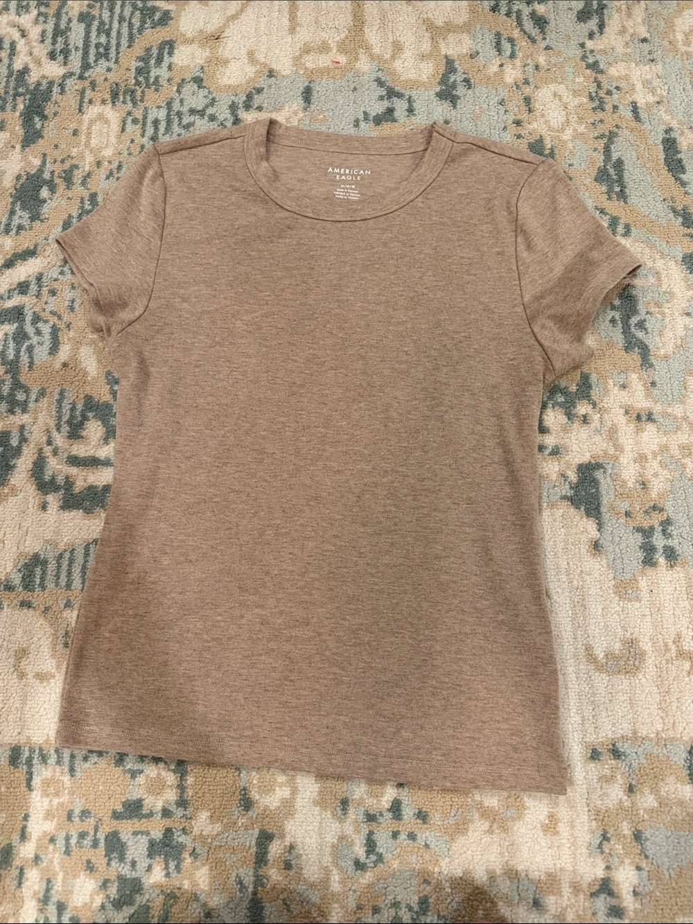 American Eagle Outfitters Women's Short Sleeve Tee - Light Brown